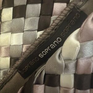 Soprano Woven Satin Clutch